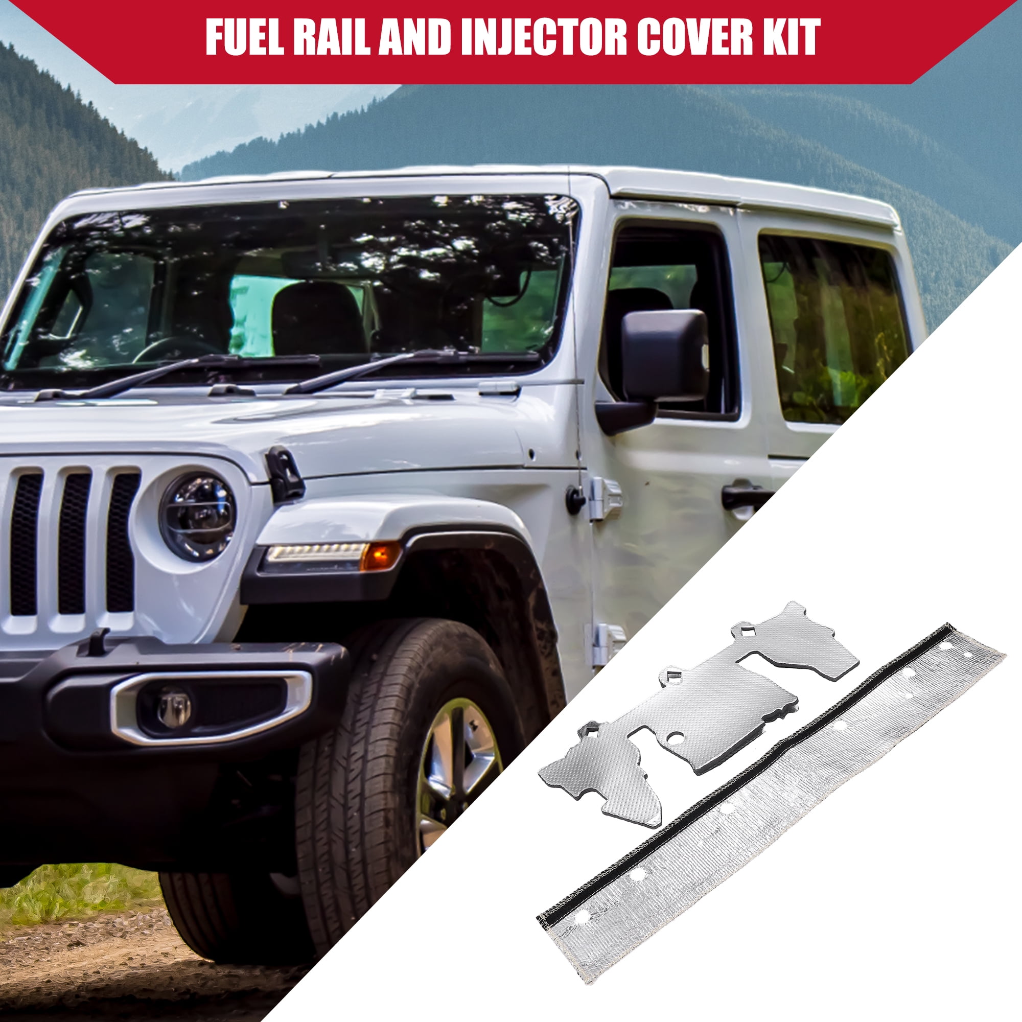 Unique Bargains Fuel Rail & Injector Cover Kit for Jeep Grand Cherokee 4.0L 97-04