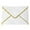 White, variant on Gold Foil Stamped Kraft Paper Envelopes, 10-Pack Western Triangular Flap Stationery, Elegant Gift Wrapping and Invitation Envelopes for Weddings, Parties, and Holidays, Vintage Style Paper for Cards