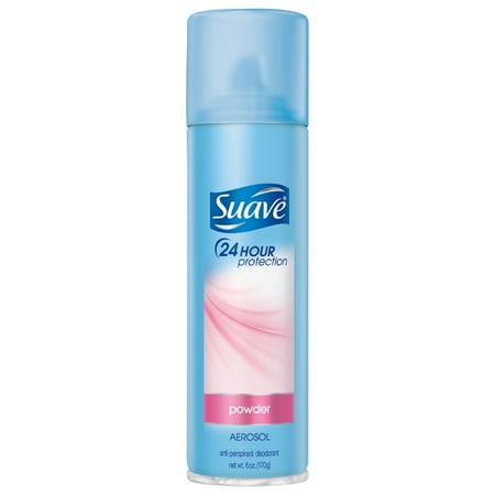 Suave Powder Aerosol Antiperspirant Deodorant, 6 oz