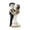 B, variant on Wedding Couple Resin Figurine Gothic Bride & Groom Fine Statue Halloween Tabletop Mantel Decor Wedding Cake Topper Ornament Decoration,1pack