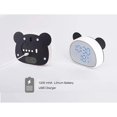 thumbnail image 2 of Reloj despertador con bonito panda, reloj de escritorio LED digital para mesita de noche (negro), 2 of 5