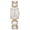 Gold/White, variant on Women's Black Crystal Bracelet Watch, Rectangle Dial Quartz Analog Jewelry Watch with Rhinestone Link Bracelet, Fashion Dress Watch for Women