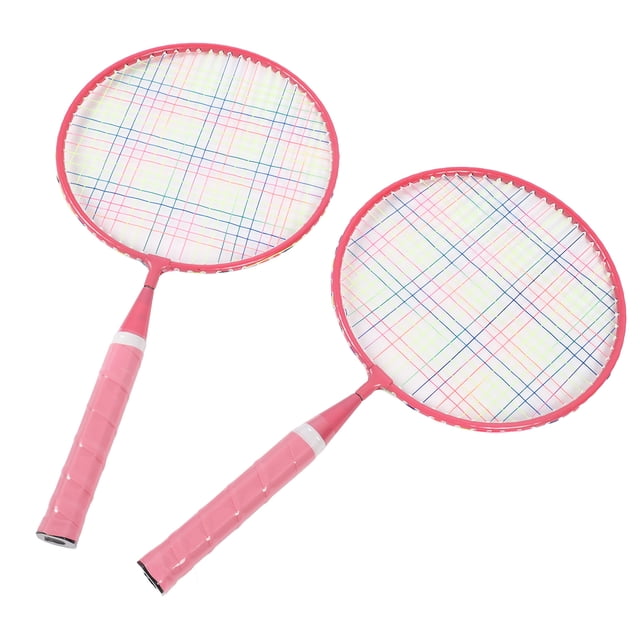 Kids Badminton Set, Iron Alloy Outdoor Sports Kids Badminton Racket Set Kids Tennis Racket with 3 Nylon Badminton for Stadium Backyard