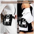 thumbnail image 4 of Bag Telephone Shaped Shoulder Bag Ladies Microphone Crossbody Bag Strap Purse, 4 of 4