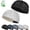 Black+beige, variant on 2 Pack Men's Breathable Brimless Hat, Tang Ultra Hat, Large-Mesh Brimless Skullcap, Adjustable Hip-Hop Cap Docker Beanie