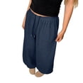 thumbnail image 6 of Womens Wide Leg Sweatpants Plus Size Cargo Pants for Women Plus Size Wide Leg Pants for Women Work Pants Women Stretch Stretchy Work Pants Cargo Pants Women High Waist Blue XL, 6 of 7
