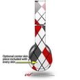 thumbnail image 3 of Skin Decal Wrap compatible with Original Beats Solo HD Argyle Red and Gray (HEADPHONES NOT INCLUDED), 3 of 4
