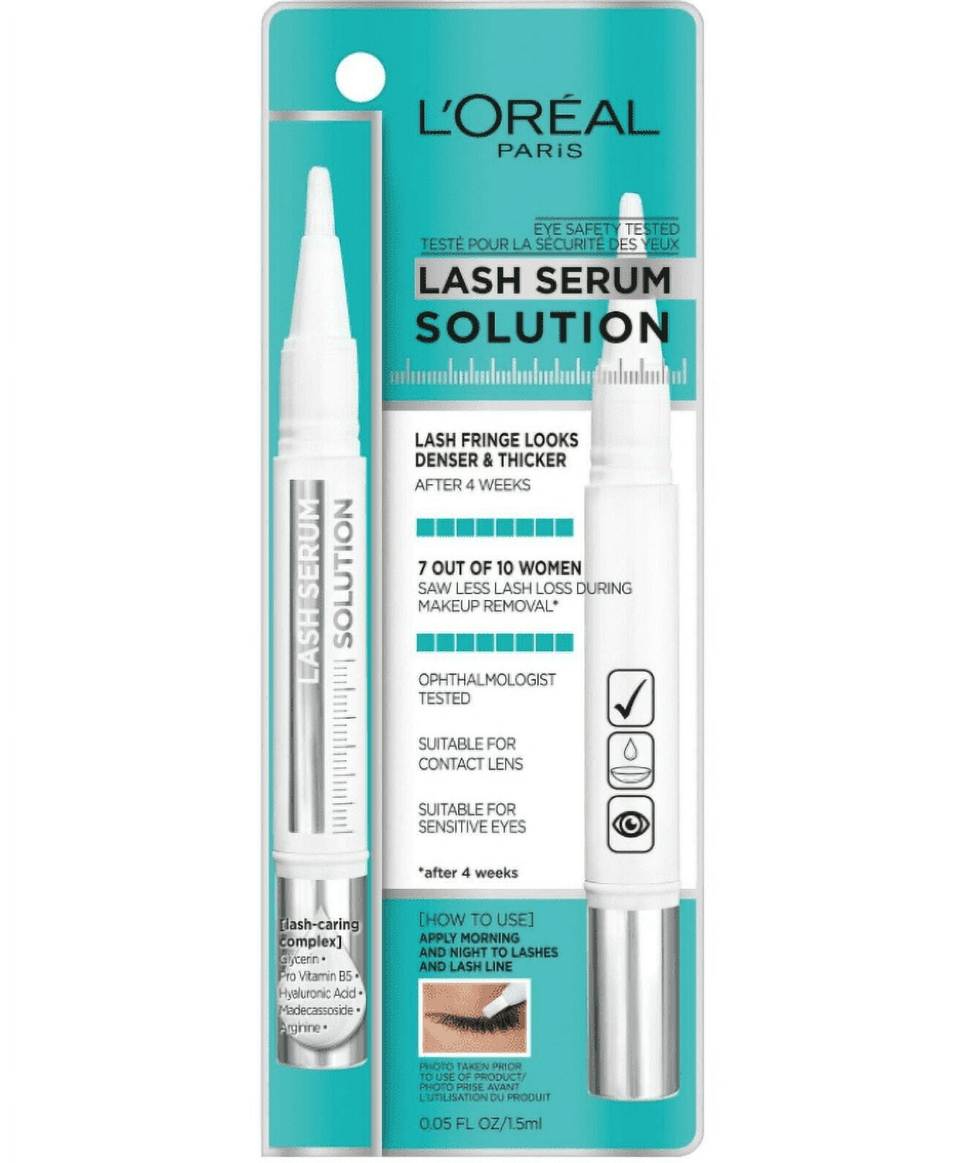 L'Oreal Paris Eyelash Serum Solution with Lash Caring Complex, 0.05 fl. oz.