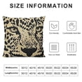 thumbnail image 5 of YINGXI Animal Skin Throw Pillow Cover Animal Pillow CaseDecorative Cotton Linen Square Cushion for Home Couch Bed 20x20in, 5 of 5
