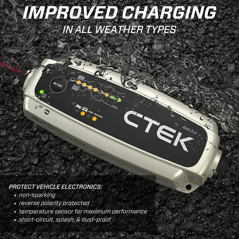 CTEK 40-206 MXS 5.0 Automatic Car and Motorcycle Battery Charger
