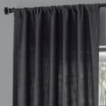 thumbnail image 4 of Nightshade Grey Pebble Weave Faux Linen Curtain (1 Panel), Nightshade Grey, 50W X 108L, 4 of 6