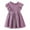 Purple, variant on Fonma Toddler Girls Elegant Lace Pom Pom Flutter Sleeve Party Princess Dress Beige