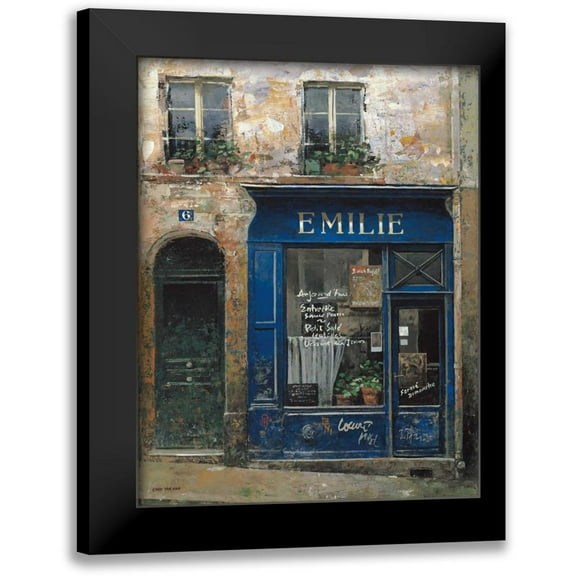 Hak, Chiu Tak 12x14 Black Modern Framed Museum Art Print Titled - Emilie
