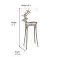 thumbnail image 7 of Large Reindeer Christmas Tabletop Decoration, Silver, 16", by Holiday Time, 7 of 7