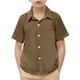 thumbnail image 1 of Odeerbi Camisa de Vestido de Niños y Niñas Color Sólido Camisas de Uniforme Escolar de Manga Corta Con Bolsillo, 1 of 8