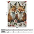 thumbnail image 4 of Creowell  Cute Fox Blanket Just A Girl Who Loves Fox Flannel Throw Blankets Bed Bedding Couch Decor Gifts for Kids Boys Girls Toddler Adults  40x50in, 4 of 6