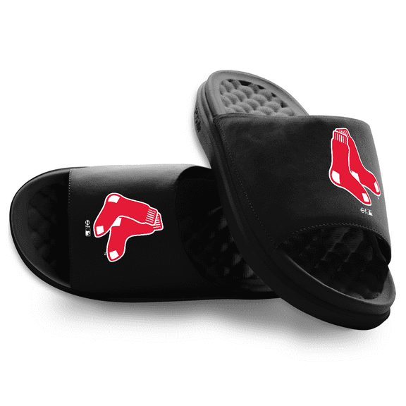 Youth ISlide Black Boston Red Sox Primary Motive Slide Sandals