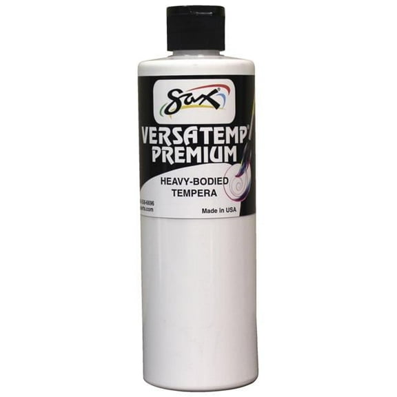 Chroma Acrylics 1592711 Versatemp Premium Heavy-Bodied Tempera Paint, White, 1 Pint