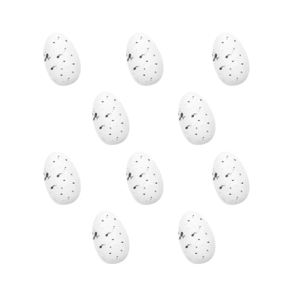 Wovilon Home Decor 10Pcs Simulation Colorful Plastic Easter-Eggs Bright Plasticeggs Decorations Diy