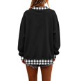 thumbnail image 5 of Oversized Sweatshirts for Women Crewneck 2026 Fall Outfits Long Sleeve Pullover Sweatshirt, Soft Loose Basic Tops, Casual Lounge Work Daily Wear, Fashion Travel Clothes Black Xxl Byhontri, 5 of 6