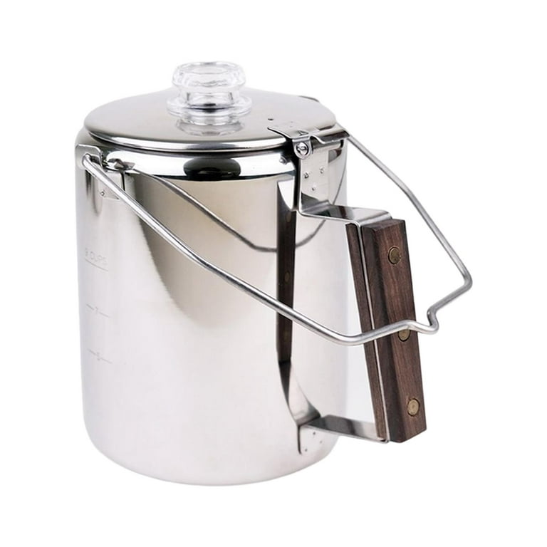 Coffee Percolator Camping, Durable Stainless Steel Camp Brewer Top, Camping  Coffee Pot for Outdoor Brew