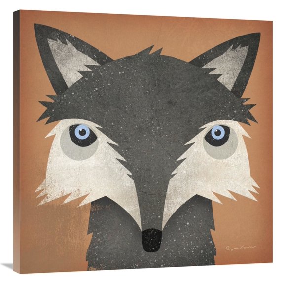 Global Gallery's 'Timber Wolf' By Ryan Fowler Stretched Canvas Wall Art