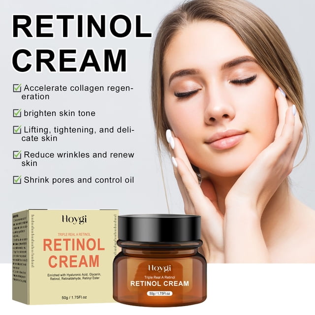 XWSHYW Cremas Hidratantes Retinol Envejecimiento y Brillo Crema Facial Retinol Crema Facial Hidratante Arrugas Desvanecimiento Líneas Finas Cara y Cuello Desvanecimiento Manchas Reparación