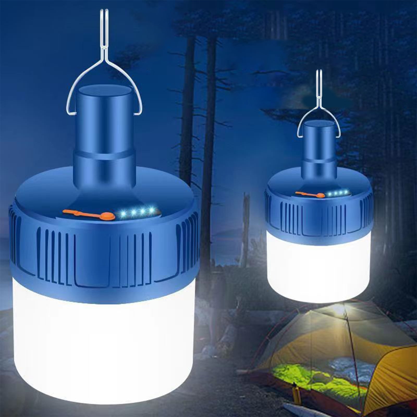 Teissuly Super Bright Rechargeable Bulb Home Lighting LED Wireless Power Outage Emergency Light USB Rechargeable Outdoor Camping Wide View
