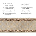 thumbnail image 3 of Custom Size Fleur De Lis French Design Black, Beige, Blue, Brown, Gray and Red Color Options Non-Slip Rubber Backing- 31 Inch Wide by Your Choice of Length-Hallway Stair Runner Carpet, 3 of 4