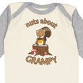 thumbnail image 4 of Inktastic Nuts About Grampy Boys or Girls Long Sleeve Baby Bodysuit, 4 of 5