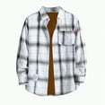 thumbnail image 4 of Towmus Plus Size Classic Flannel Shirt Long Sleeves Casual Button Down Collared Fall Tops M-3XL, 4 of 4