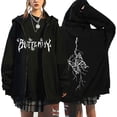 thumbnail image 1 of Sudadera con capucha y cremallera para mujer, jersey con estampado de mariposas, Top de manga larga con estampado de otoño a la moda, 1 of 4