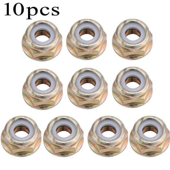 10PCS M10x1.25 Brush Left Hand Thread Cutter Reverse Nuts