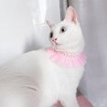 thumbnail image 4 of CSChome Pet Collar Adjustable Straps Handmade Lace Pet Wedding Bib Adjustable Straps Pearl Embroidery Breathable Comfortable Pet Collar, 4 of 7