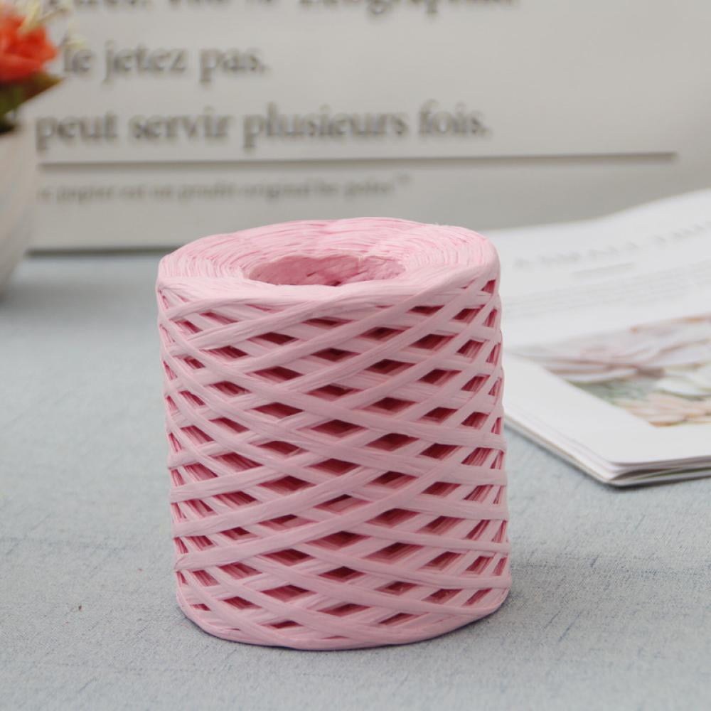 Rope Natural Raffia Paper Ribbon Packing Gift Roll Wedding Flower Bottle Decor