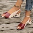 thumbnail image 3 of Mepaouo Women's Sandal 2025 Orthotic Dotmalls Shoes Open Toe Ankle Strap Chunky Heeled Dressy Pumps, 3 of 8