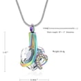 thumbnail image 2 of Heart Urn Necklace for Ashes Women Men Cremation Jewelry for Ashes Cremation Necklace for Dad Mom Brother Sister, 2 of 6