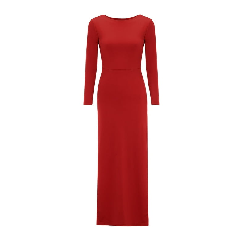 Form fitting dresses long top