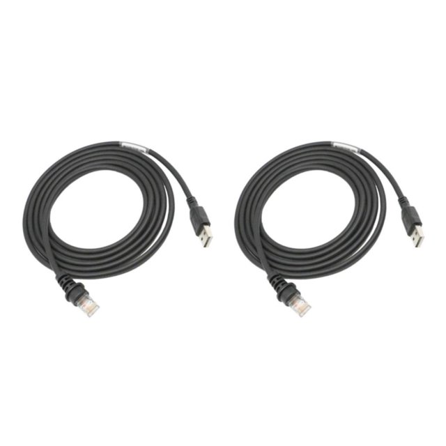 Inteprter 6.6ft USB Cable for Metrologi Scanner MS9540 MS9535 BarCode MS9544 2piezas Tipo 1