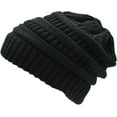 thumbnail image 2 of Ladies Knitted winter hat with hole for ponytail, 2 of 3