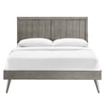 thumbnail image 6 of Modway Alana Wood Frame Twin Platform Bed with Splayed Legs in Gray, 6 of 11