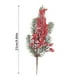 thumbnail image 3 of Esquejes de agujas blancas navideñas | Ramas de plástico esmerilado de 25 cm para decoración navideña | Tallos flexibles para árboles de Navidad, coronas y centros de mesa DIY, 3 of 5