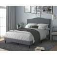 thumbnail image 1 of Manuel Upholstered Platform Bed Grey - Full, 1 of 5