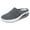 Dark Gray, variant on Willtoo Women Mesh Air Cushion Orthopedic Walking Shoes Slip-on Platform Sneakers Breathable Lightweight with Arch Support Wedge Rocker Shoes Black US-8.5（EU-41）