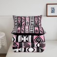 thumbnail image 5 of Homewish Pink Bohemian Stripes Twin Comforter Sets,Boho Tribal Themed Bedding Set,Black Reversible,2 Pieces,1 Comforter and 1 Pillowcase, 5 of 7