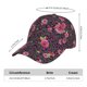 thumbnail image 2 of Fotbe Rose Mix Leopard 2 Gorro Clásico de Béisbol, Gorra Ajustable con Broche Snapback, Gorro de Exterior de Algodón Suave, 2 of 6