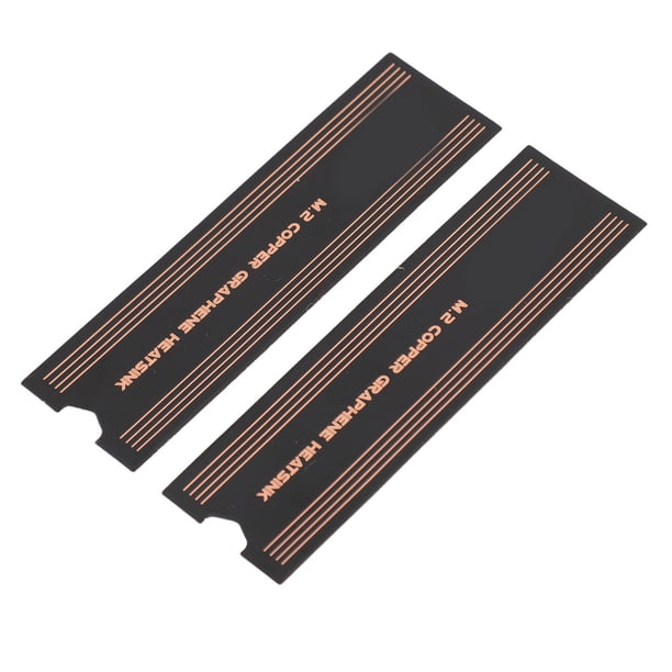 Disipador De Calor De Grafeno M.2 SSD, Disipador De Calor M.2 NVMe Durable Fácil Instalación 2 Piezas Para 2280 SSD