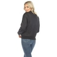 thumbnail image 3 of White Mark Women's Quilted Puffer Bomber Jacket, 3 of 7