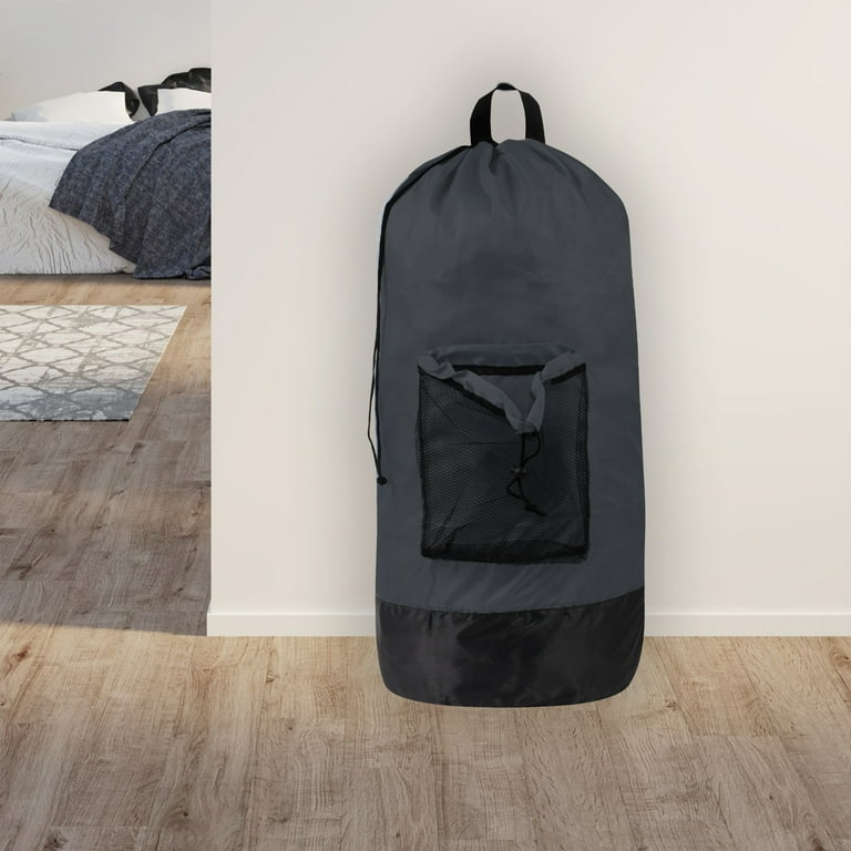 Trailmaker, Unisex Heavy Duty Portable Laundry Bag Backpack with Straps for laundry, Dorm, Travel, Hotels, Gym - Black Trailmaker, Unisex Heavy Duty Portable Laundry Bag Backpack with Straps for laundry, Dorm, Travel, Hotels, Gym - Black