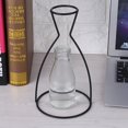 thumbnail image 4 of Creative Shapes Black Metal Flower Vase Frame Plant Holder Cafe Home Decor (A), 4 of 4